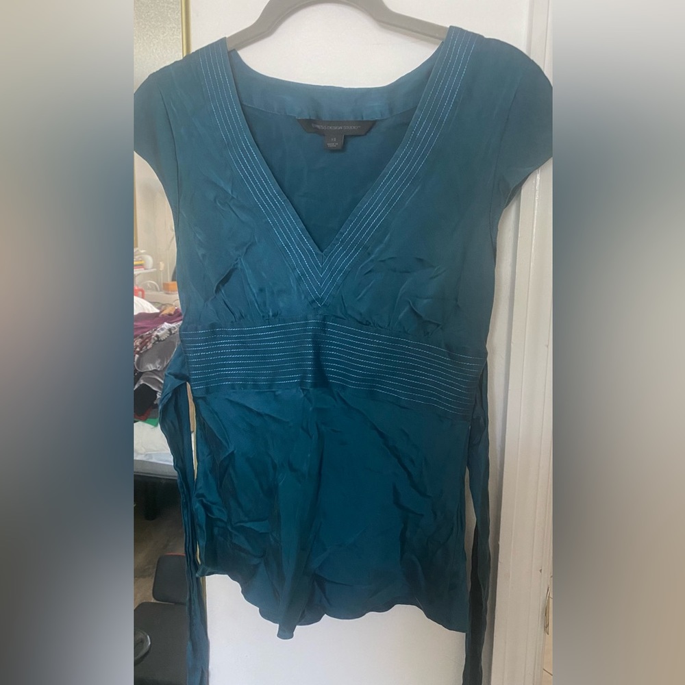 Express Design Studio Blue/Teal Top - XS